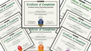 about my passion - certificates